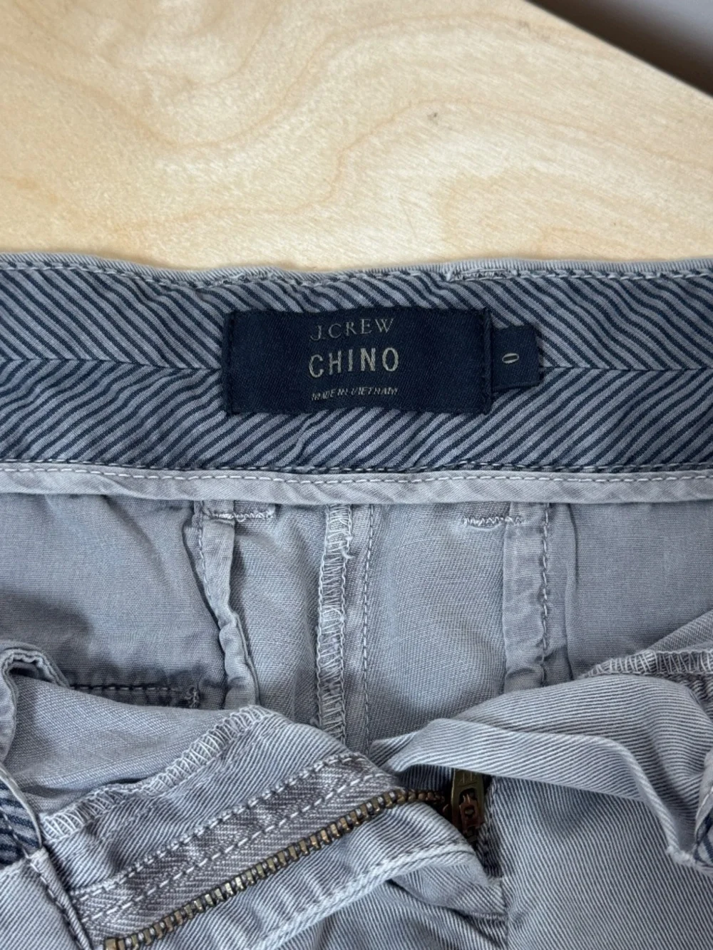 J. Crew Gray Chino shorts, size 0.